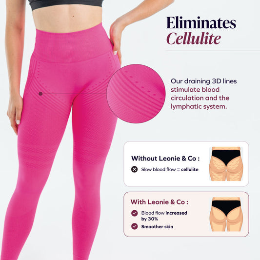 3D Leggings | Pink